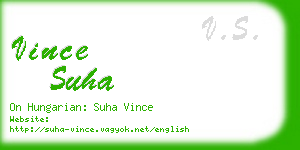 vince suha business card